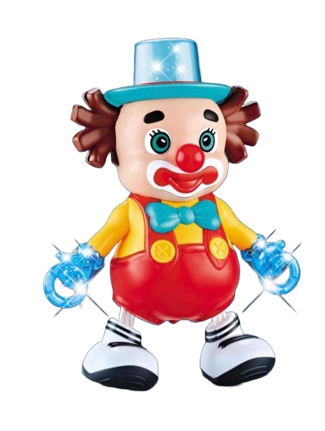 Clown Dancing Toy for Kids – Musical Light-Up Toy with Walking Action & Flashing LED Lights (Batteries Not Included)
