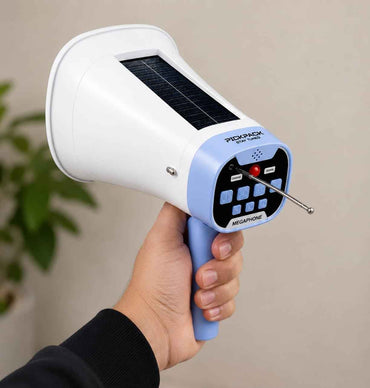 Wireless Solar Megaphone With FM Radio & Antenna
