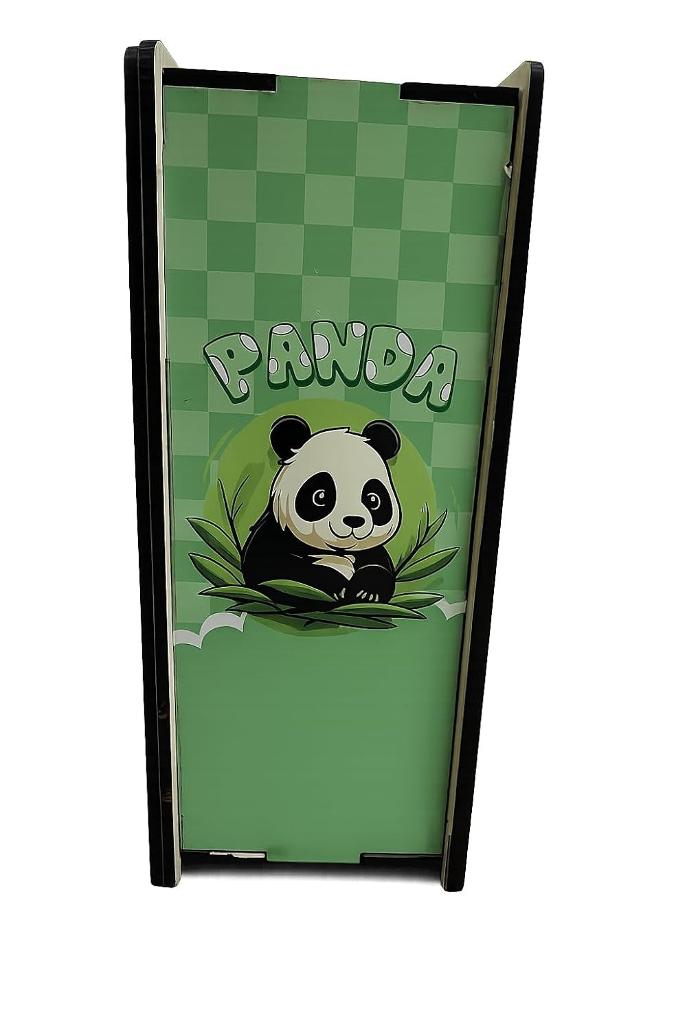 Panda Money Box For Kids – Colourful Wooden 1 Lakh Money Saving Box Gullak with Pen, ₹1,00,000 Savings Goal Piggy Bank for Kids & Adults