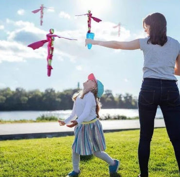 Flying Action Web Shooter For Kids – Hand-Operated Launcher Flying Superhero Toy, No Batteries