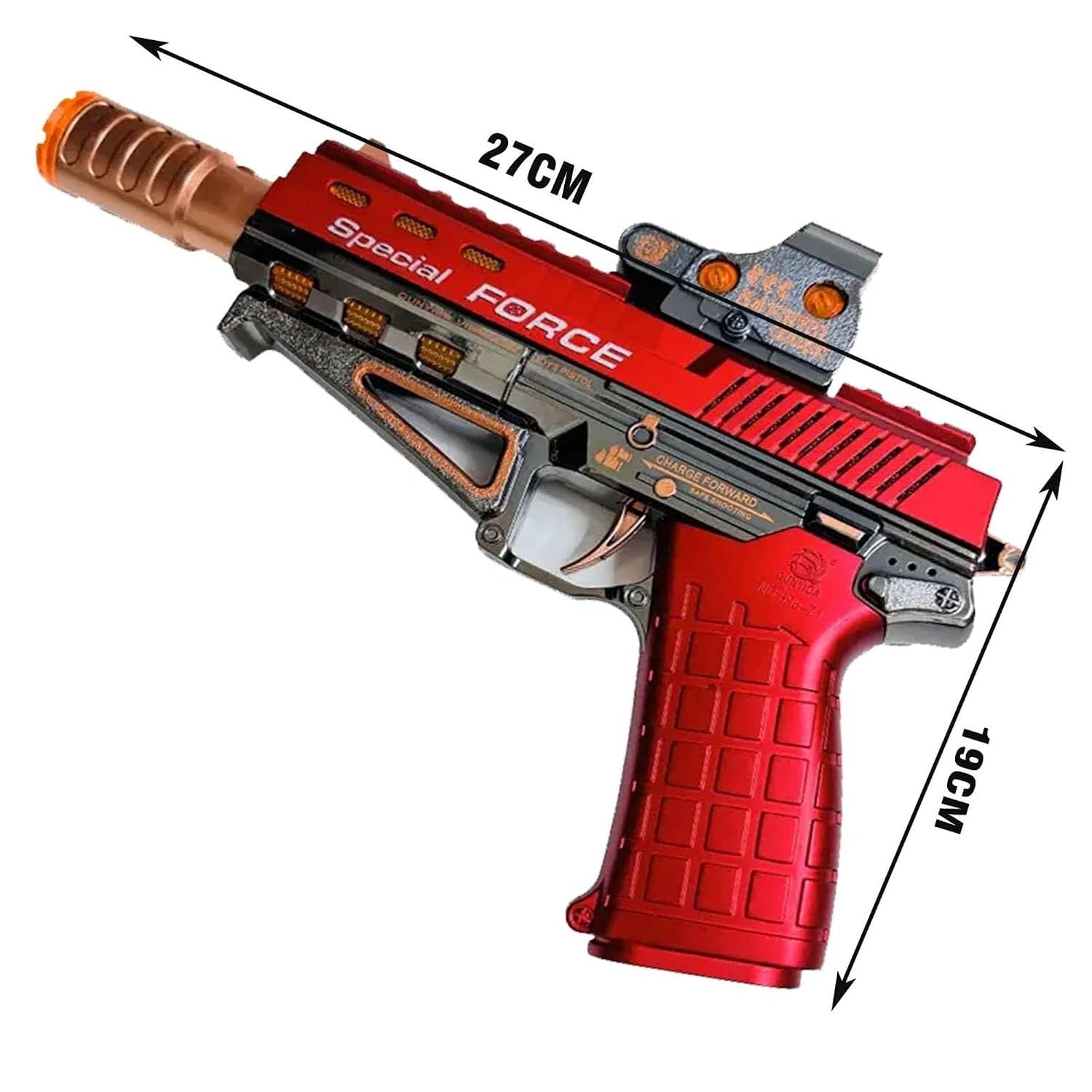 Spray Vibrate Gun for Kids – Musical Toy Gun with LED Lights, Sound, Vibration & Water Mist Smoke Effect (Random Colour)