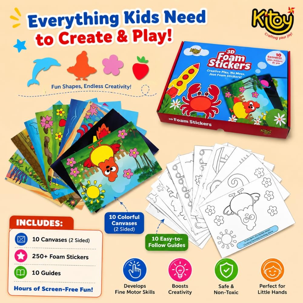 3D Foam Sticker Art Kit