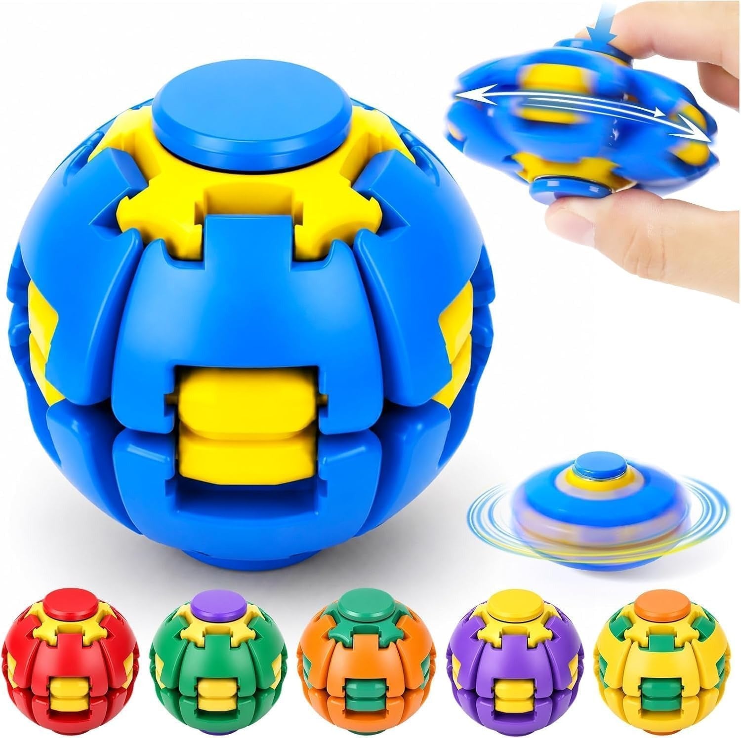 Press Spin Top Balls For Kids