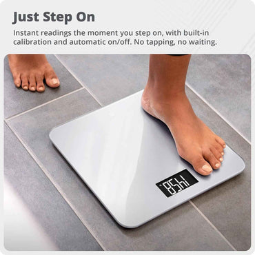 Electronic Personal Scale – Digital Bathroom Scale with Colour-Cue Display & Instant Setup