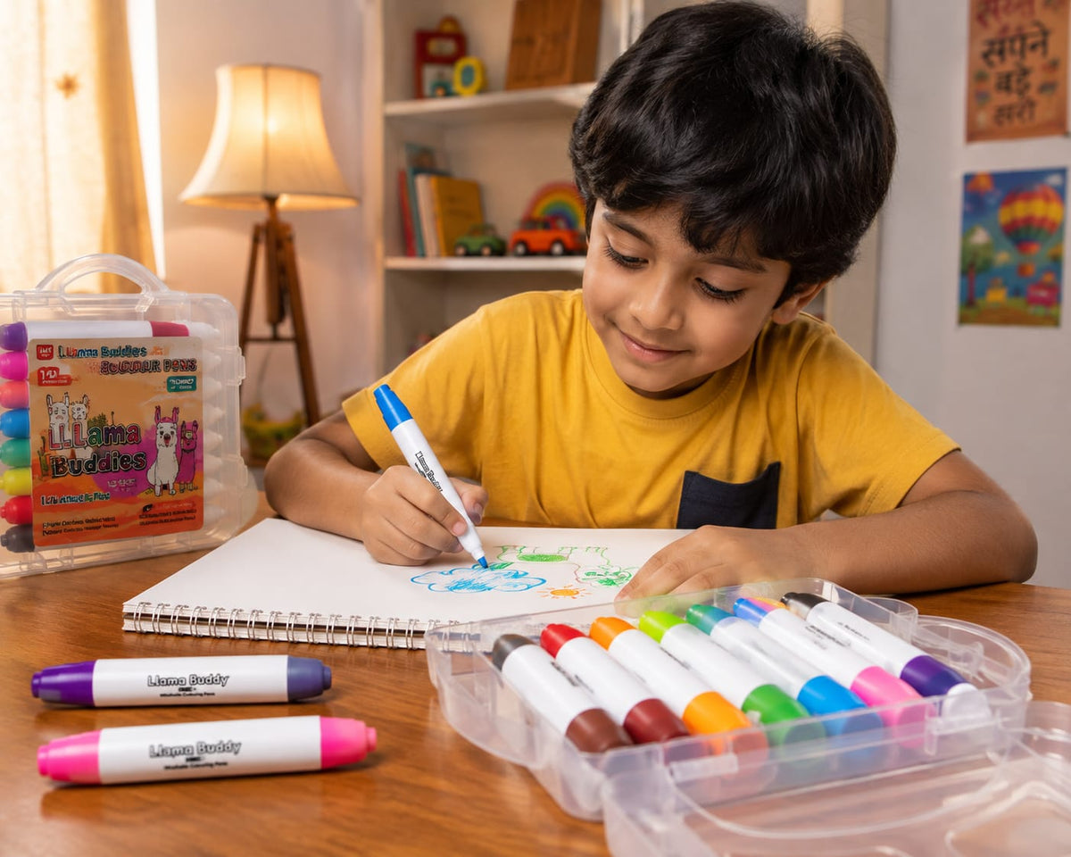 Llama Buddies Washable Sketch Pens
