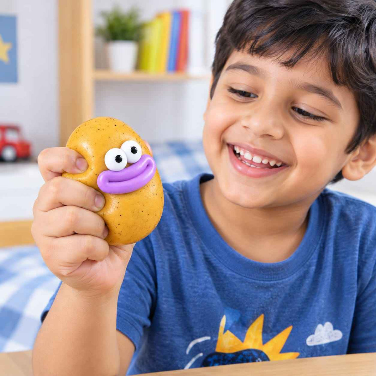 Potato Squeeze Toy – Funny Face Stress Relief Toy for Kids & Adultsb