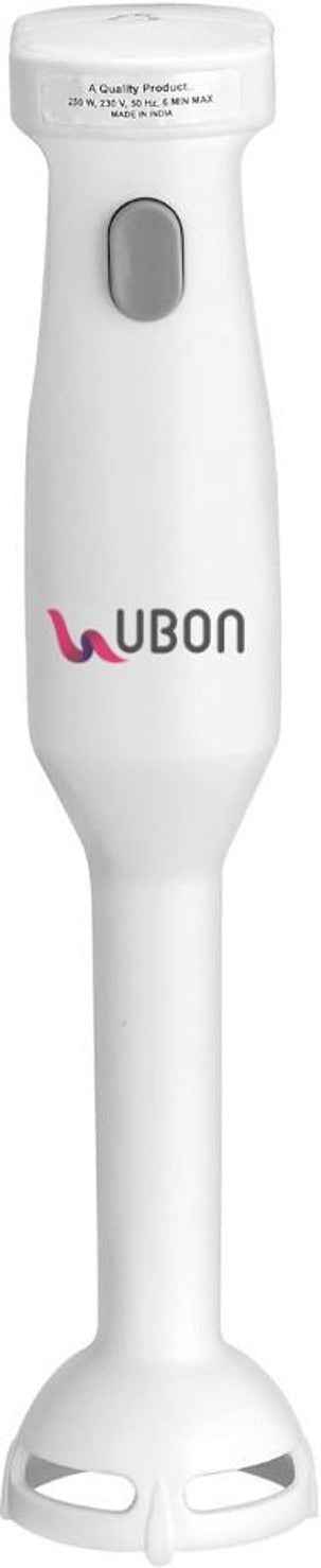 Ubon Blend Mate For Kitchen Hand Blender HB-9000 250W – Lightweight Electric Blender with Stainless Steel Shaft, Eject Button & Comfort Grip (White)