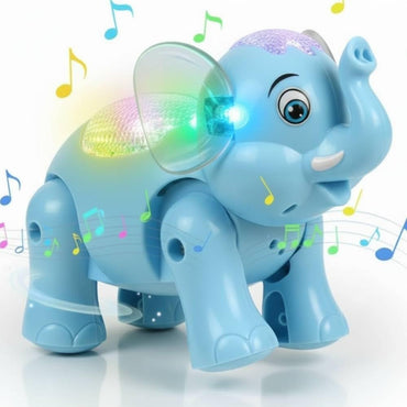 Musical Crawling Elephant Baby Toy