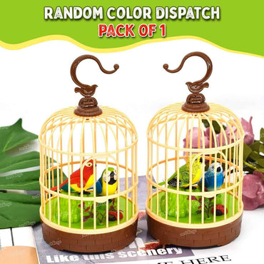 Preety Bird Singing Bird Cage Toy
