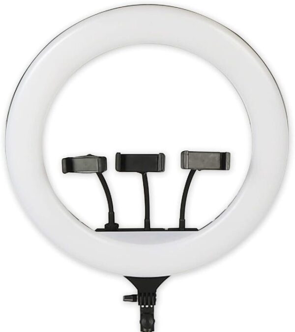 LuminaStream Pro Triple Mount LED Ring Light