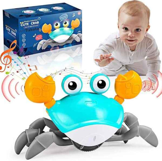 Smart Induction Moving Crab Toy for Early Crawling Development