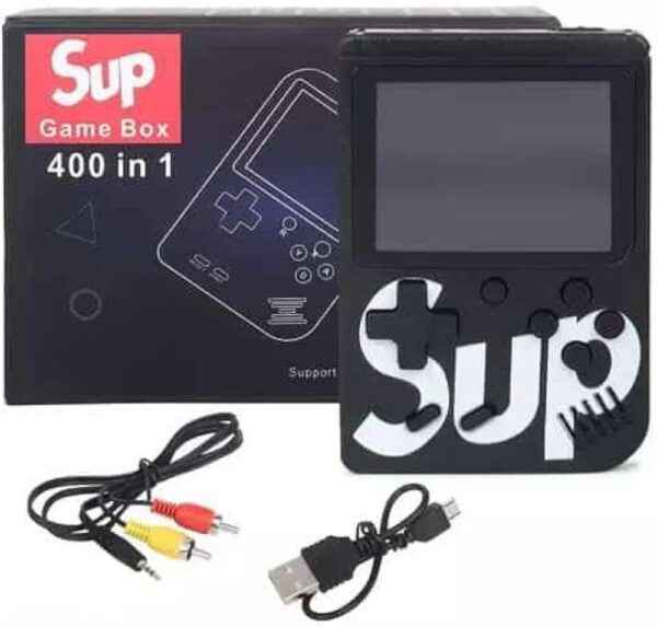 SUP 400-in-1 Classic Retro Handheld Gaming Console - Midnight Edition