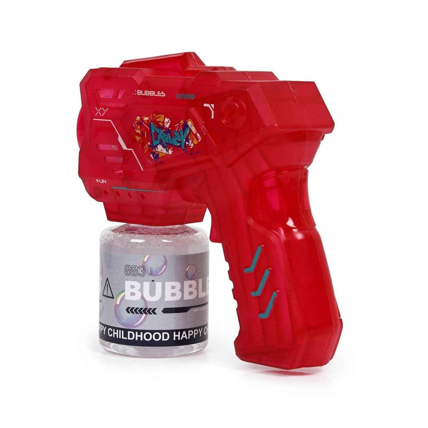 15-Hole LED Bubble Gun for Kids
