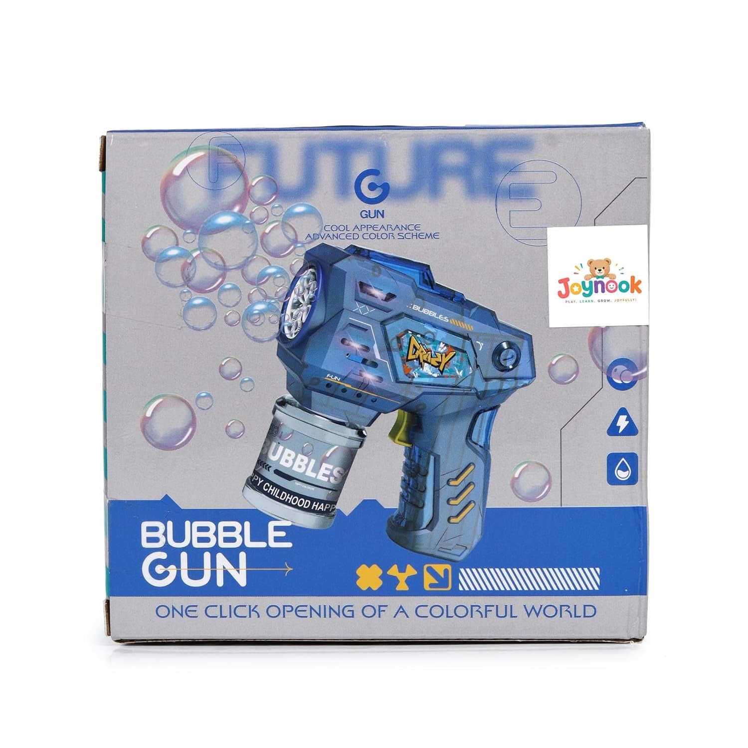 15-Hole LED Bubble Gun for Kids