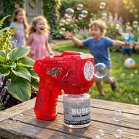 15-Hole LED Bubble Gun for Kids