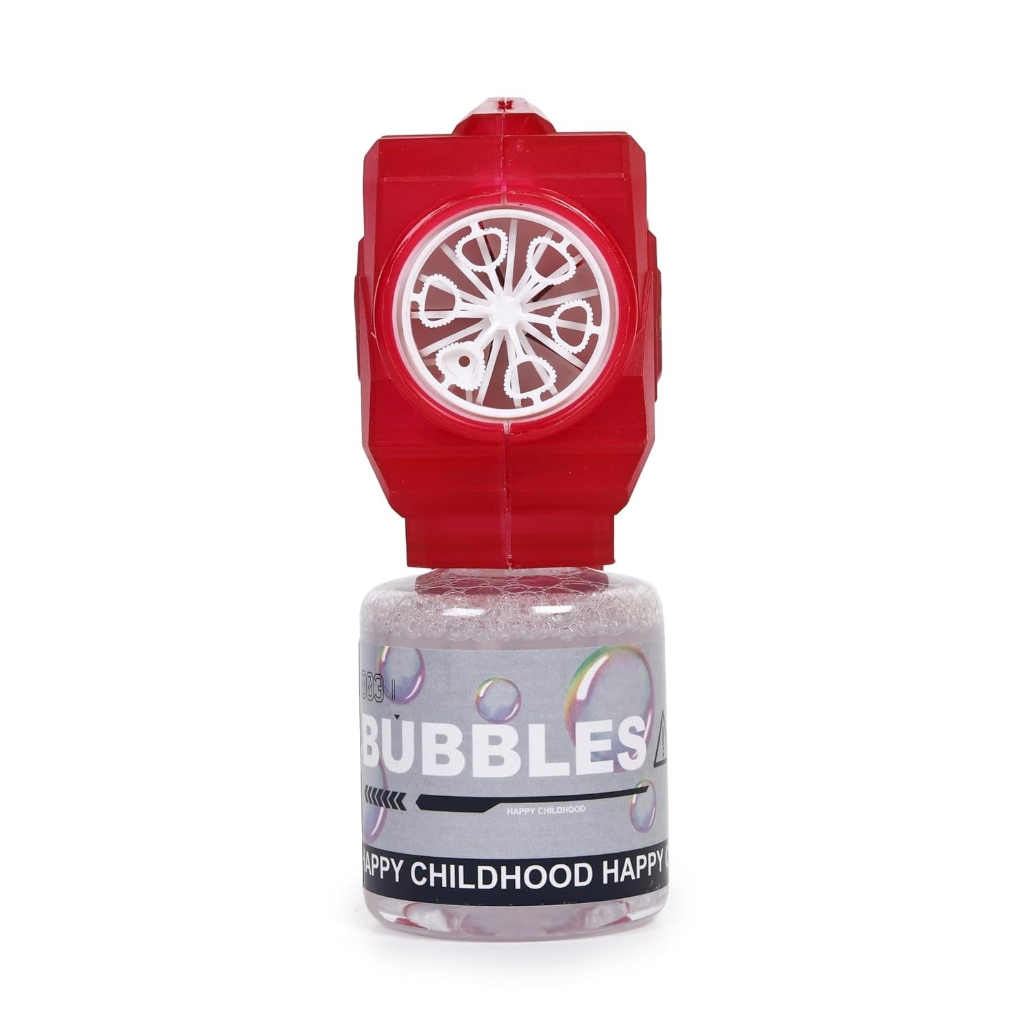 15-Hole LED Bubble Gun for Kids