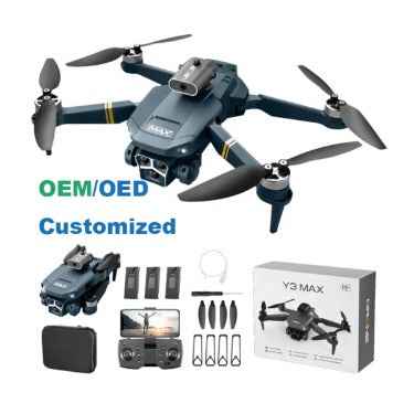 Y3 Max Drone 14+ Age – Dual Camera FPV Drone with 5-Sided Obstacle Avoidance & Triple Battery Combo with Carry Case