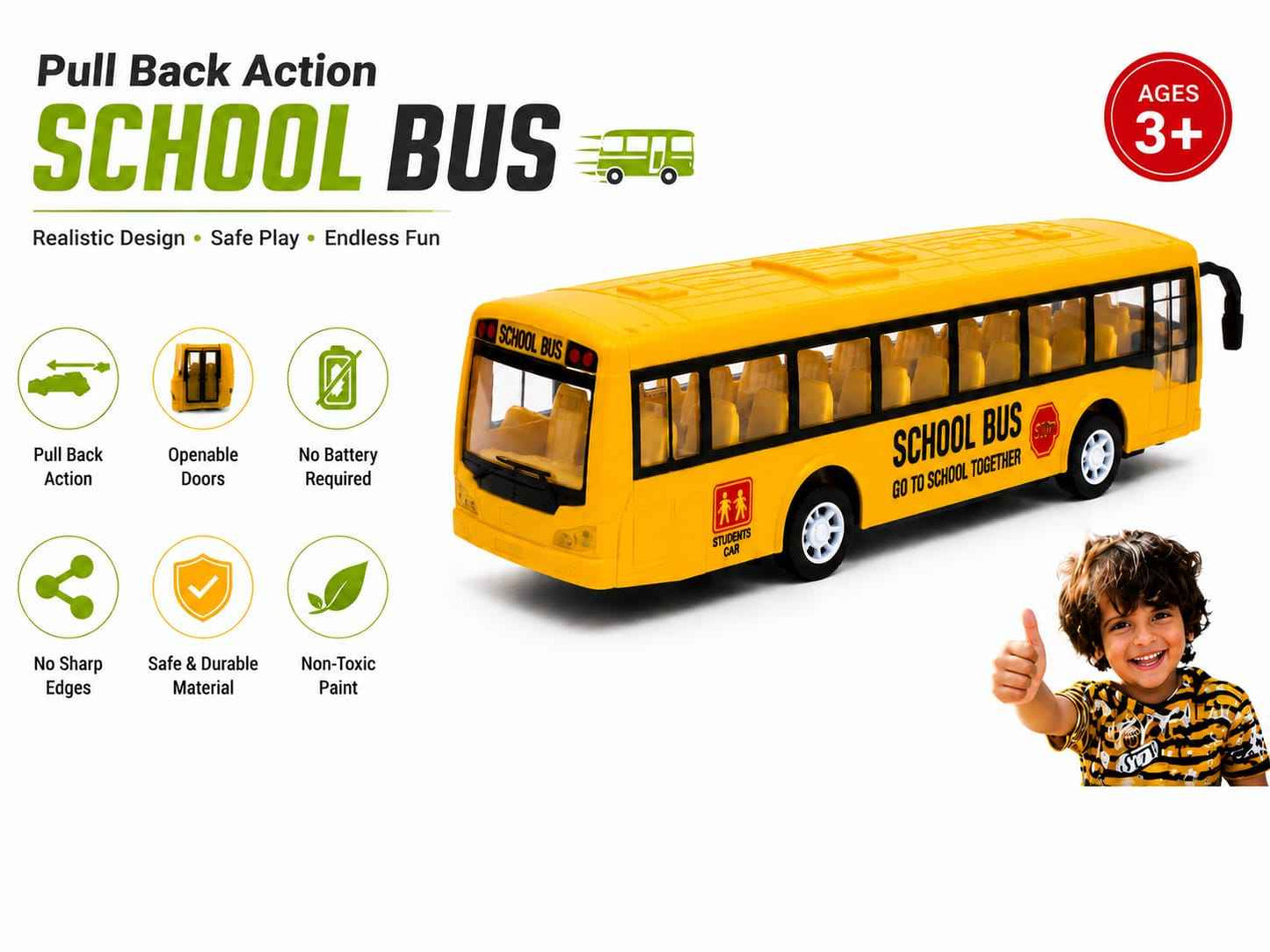 School Bus Kids Toy
