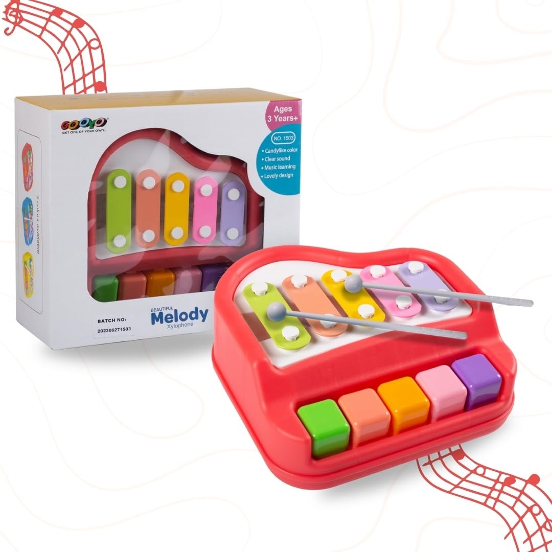 2-in-1 Kids Piano & Xylophone Toy