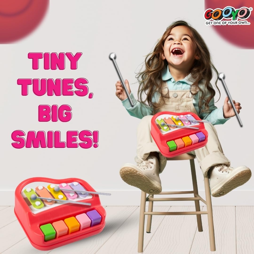 2-in-1 Kids Piano & Xylophone Toy