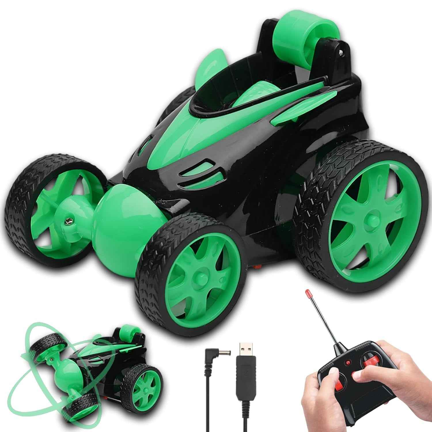 360° Rotating Rolling RC Stunt Car