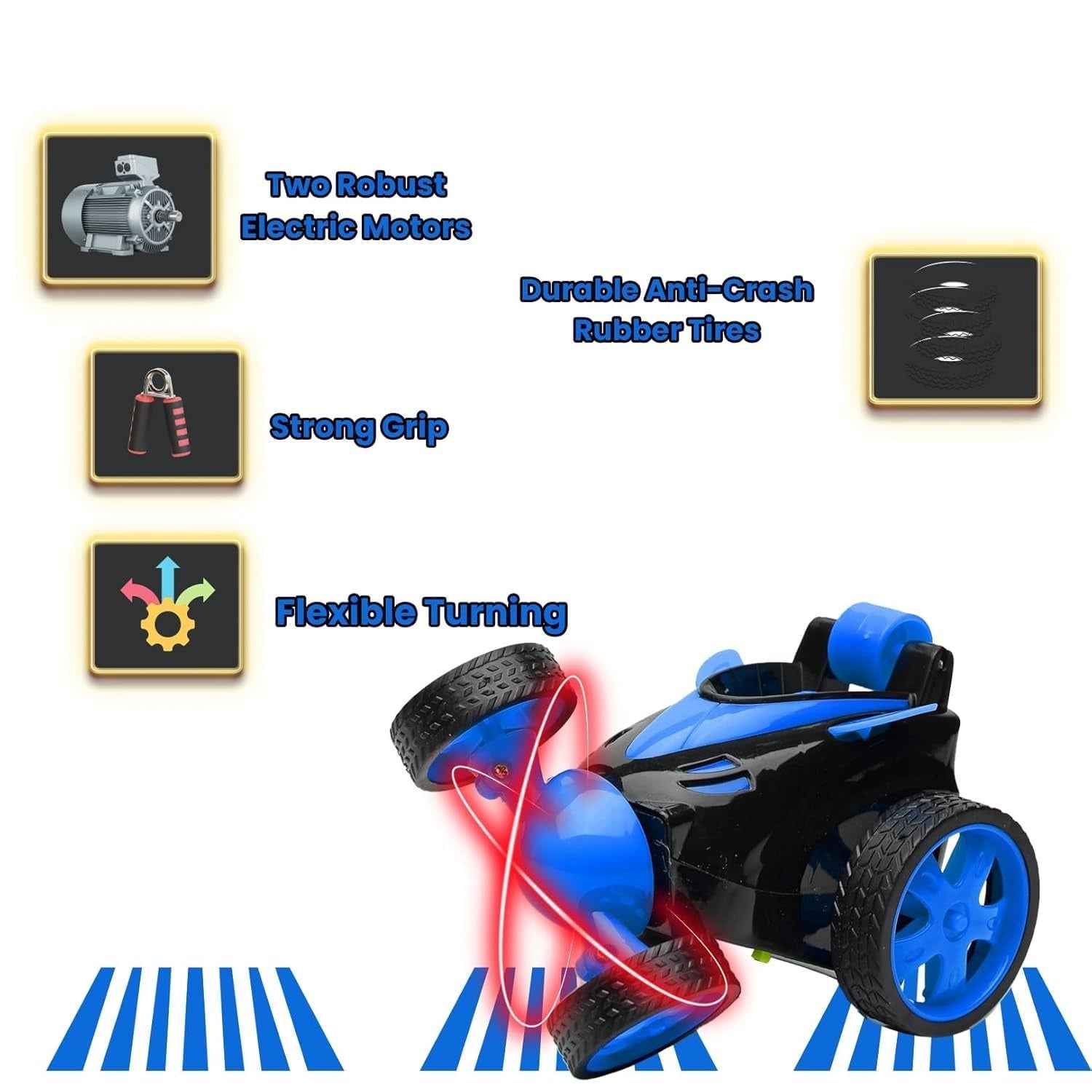 360° Rotating Rolling RC Stunt Car