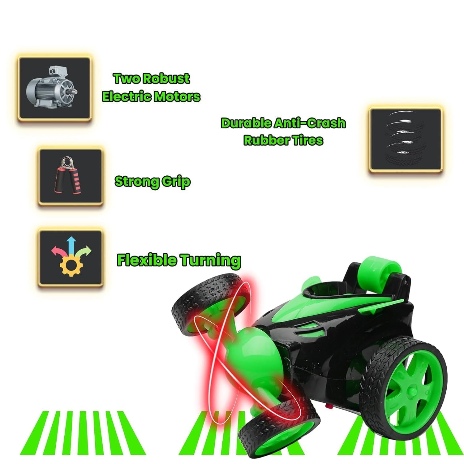 360° Rotating Rolling RC Stunt Car