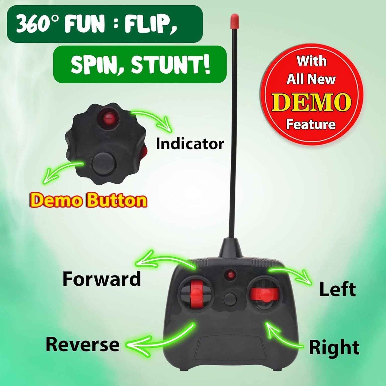 360 Rotating RC Stunt Car