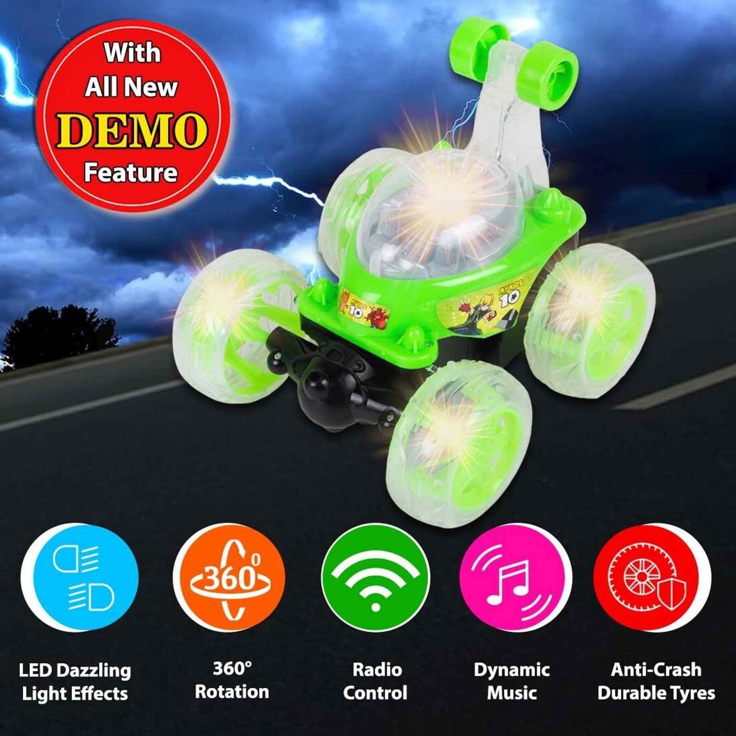 360 Rotating RC Stunt Car