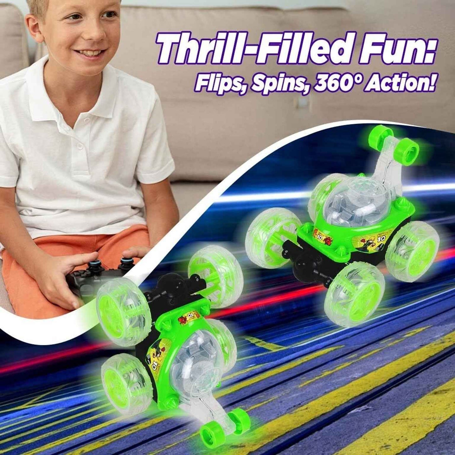 360 Rotating RC Stunt Car