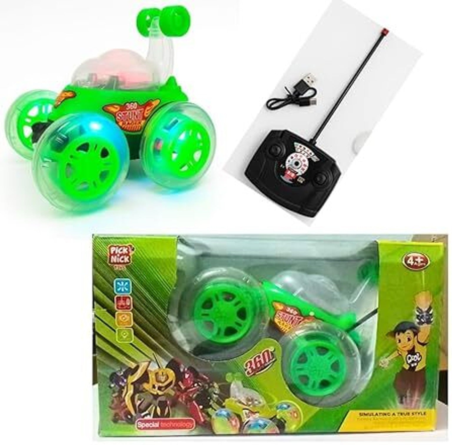 360 Rotating RC Stunt Car