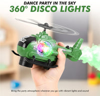 Bump-and-Go Military Helicopter Toy