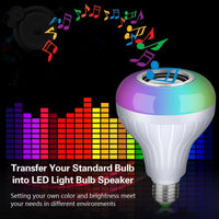 3-in-1 Bluetooth Music LED Bulb with Speaker