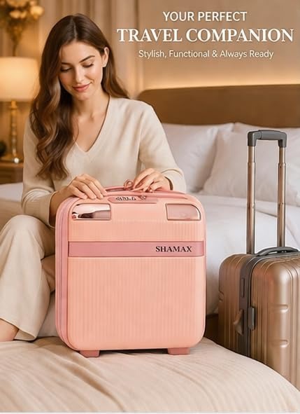 Vanity Box Organiser — Water-Resistant ABS Cosmetic Storage Case for Makeup, Jewellery & Skincare (28×16.5×30 cm)