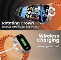 Ultra -3- 7 in 1 Strap Watch – 2.01" Touch Smartwatch with 7 Interchangeable Straps for Men & Women