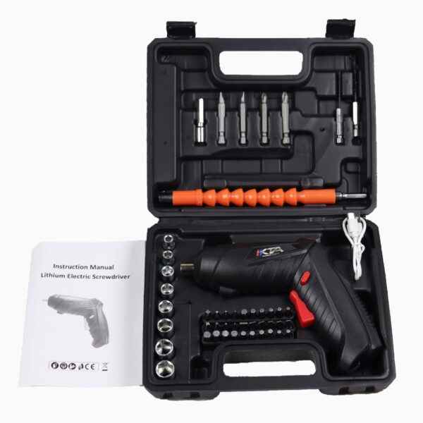 47-Piece Cordless Electric Screwdriver Set
