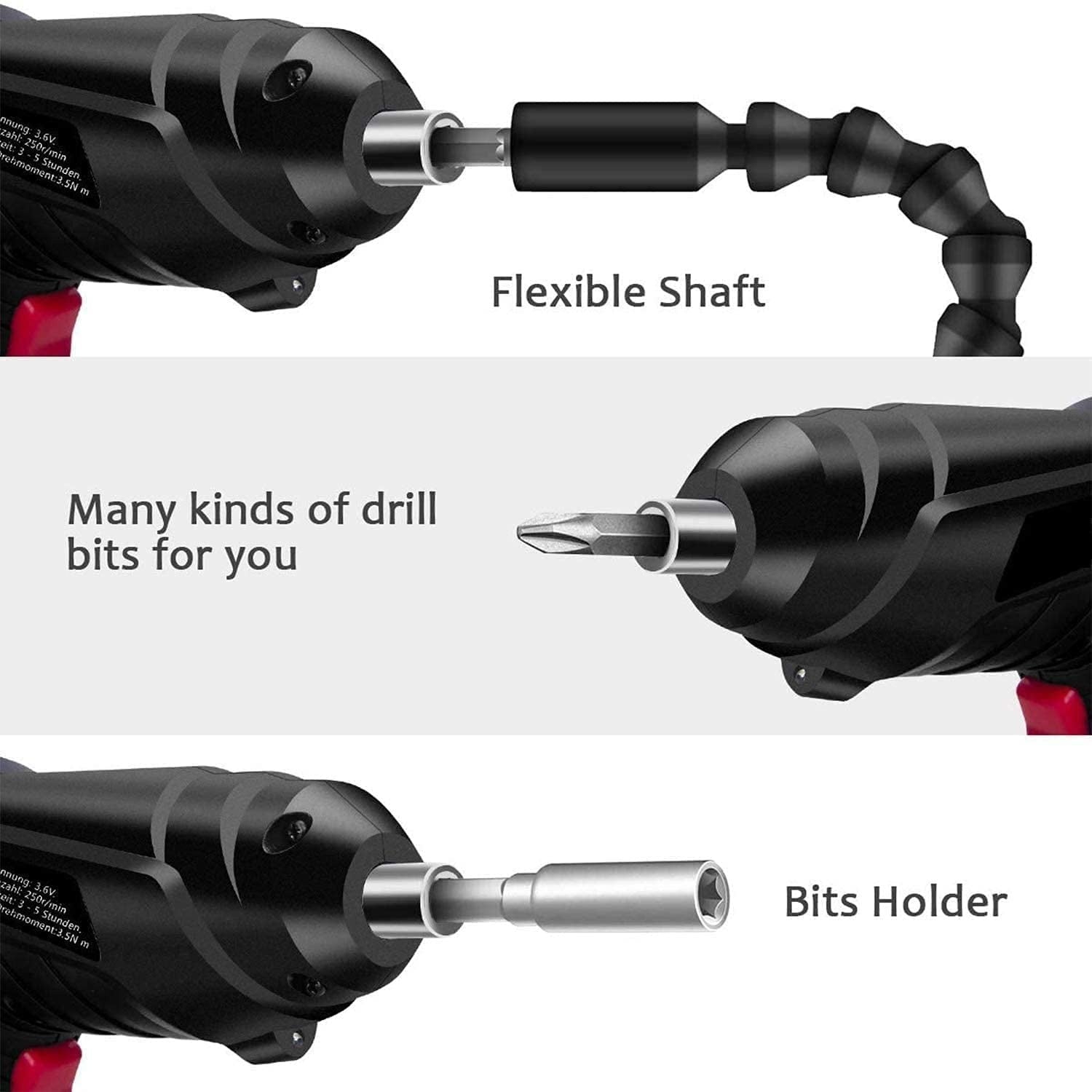 47-Piece Cordless Electric Screwdriver Set
