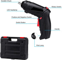 47-Piece Cordless Electric Screwdriver Set