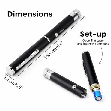 Green Laser Pointer Pen Set