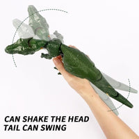 Trigger T-Rex Dinosaur Toy with Sound & Light – Handheld Roaring Dinosaur with Biting Action, Moving Head & Tail for Kids 3+