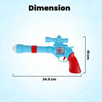 Strike Electric Gun Toy – Battery Operated 3D Projection Toy Gun with Vibrant Light & Sound Effects for Kids (Multicolour)