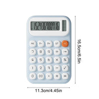 Kids Colorful Calculator 10-Digit LCD Display – Pastel Blue Aesthetic Calculator with Big Buttons, Soft-Touch Keys & Quick-Reset AC for Business, School & Home Office