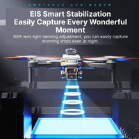 Intelligent Aerial Photography Drone JS39P – Foldable Dual Camera Drone with Obstacle Avoidance, 90° Adjustable Lens & 4K Video