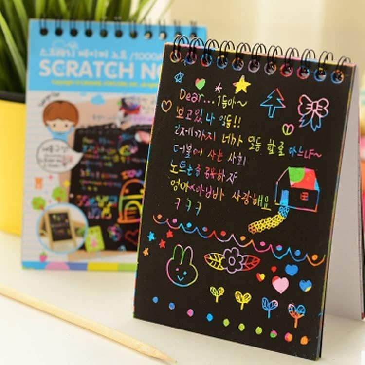 Rainbow Scratch Art Book