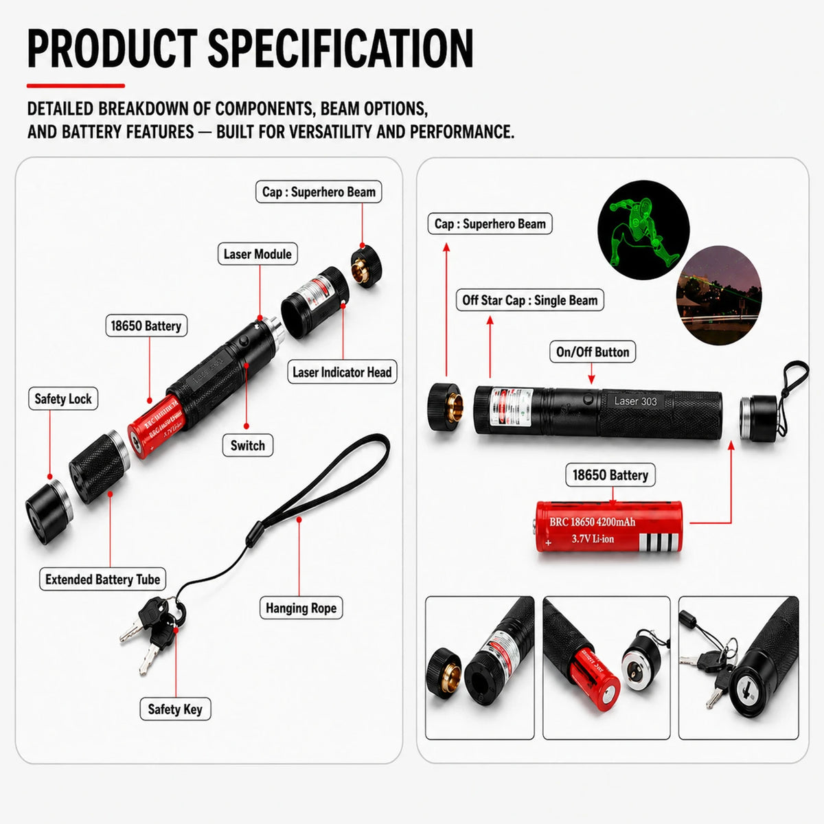 Green Laser Pointer 303
