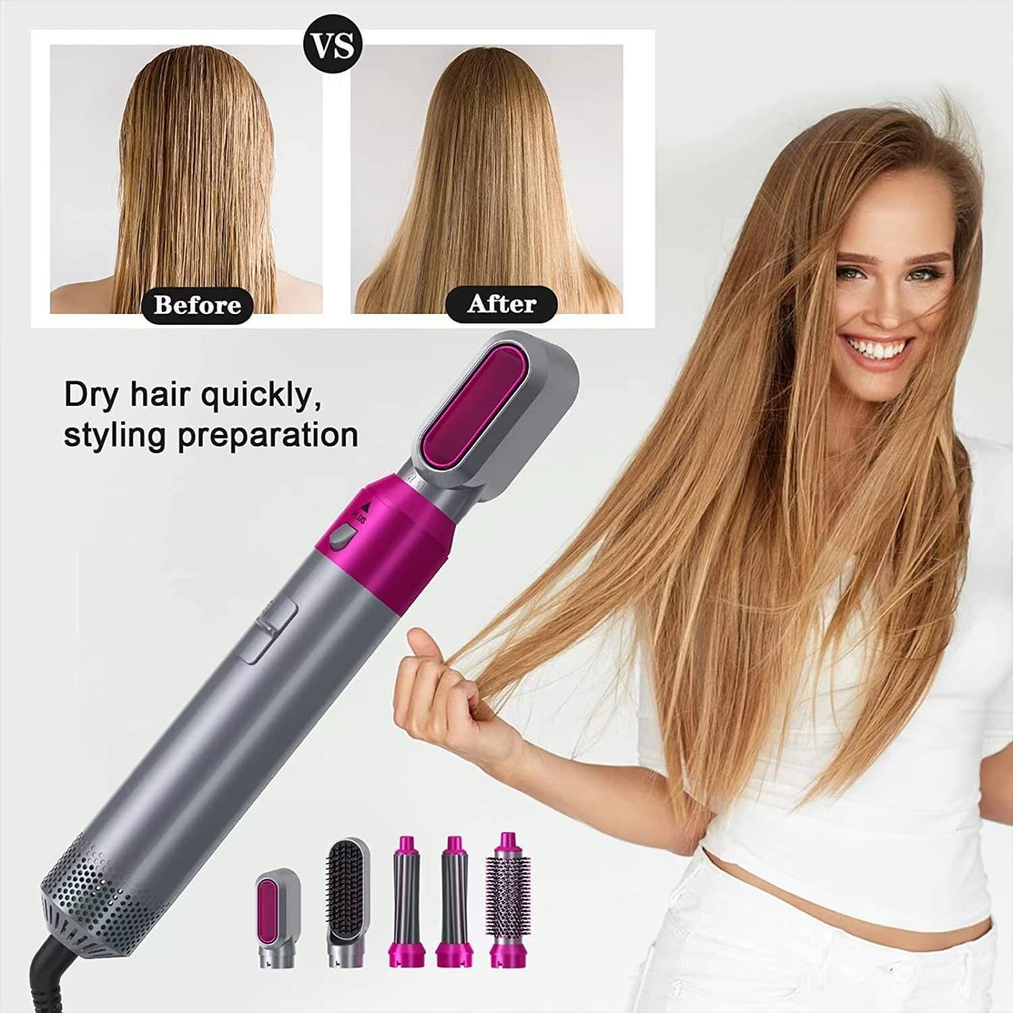 5-in-1 Hot Air Styler Blow Dryer Brush
