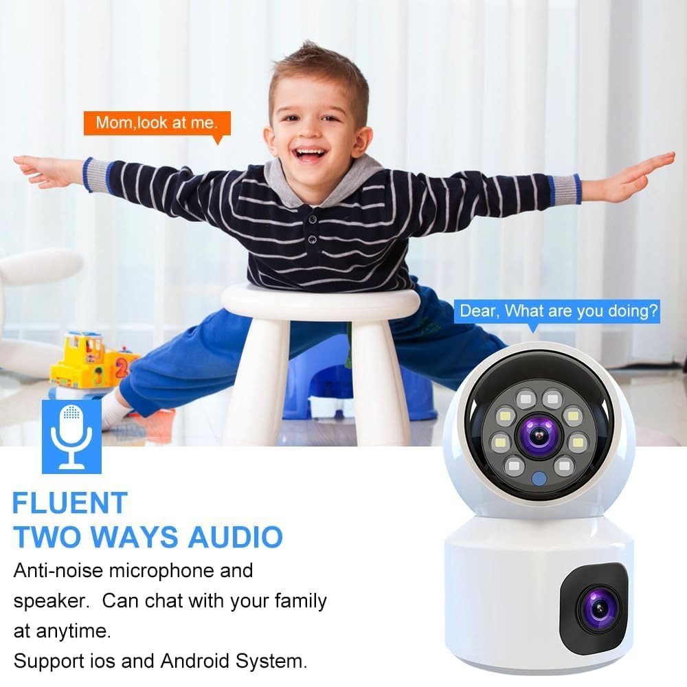 Dual Lens WiFi CCTV Camera
