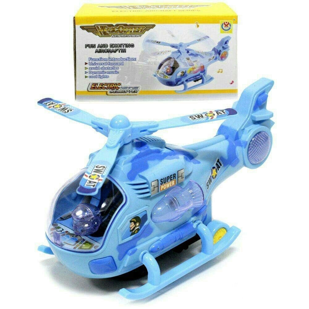 Musical Bump & Go Helicopter Toy