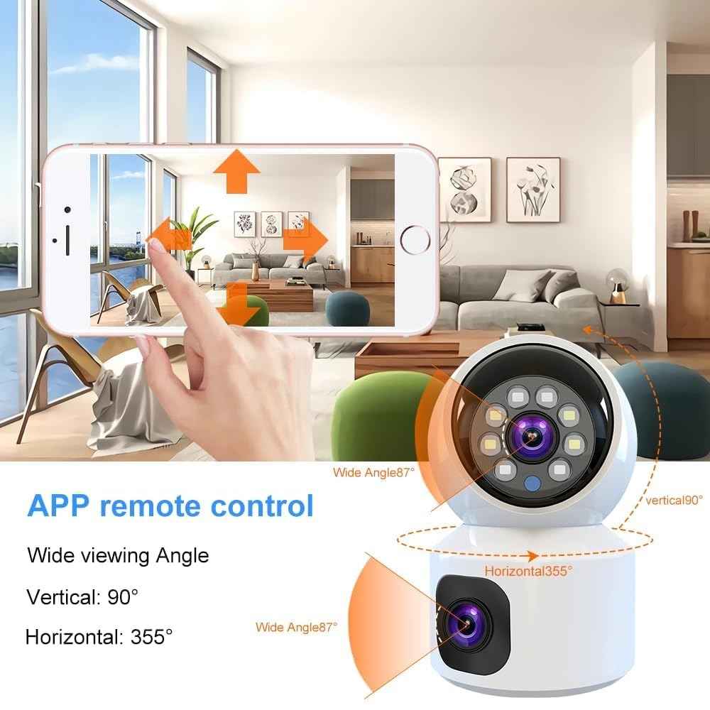 Dual Lens WiFi CCTV Camera