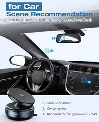 Magnetic Suction Phone Holder – 360° Adjustable Hands-Free Mount for Shower, Mirror, Gym, Car & Kitchen, No Tools Needed